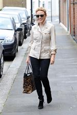 Kylie Minogue Leaving her management company in London August 30, 2012