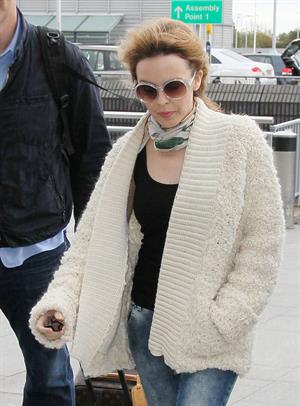 Kylie Minogue Heathrow Airport in London - October 31, 2012