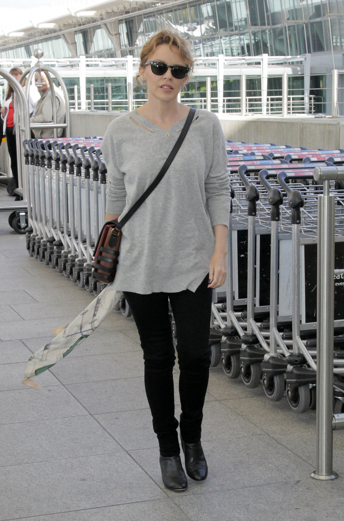 Kylie Minogue Heathrow Airport in London - October 10, 2012 