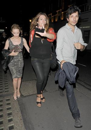Kylie Minogue - seen leaving Whisky Mist, following a night out in London, 29072012