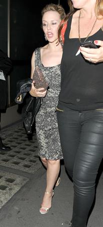 Kylie Minogue - seen leaving Whisky Mist, following a night out in London, 29072012