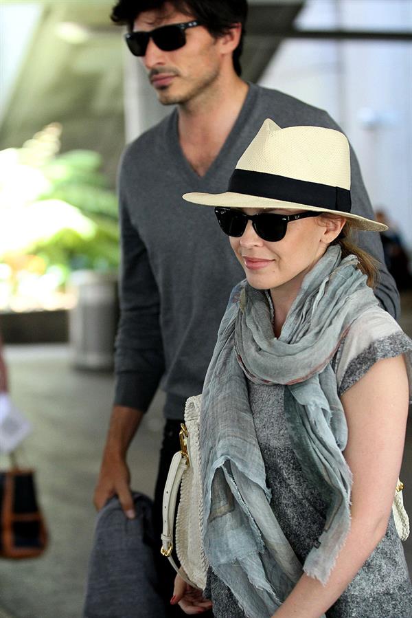 Kylie Minogue - LAX Airport in LA - June 9, 2012