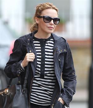 Kylie Minogue - Leaving her management company in London - June 6, 2012 