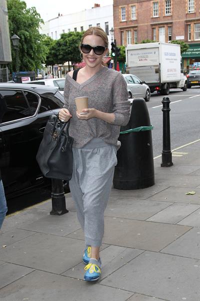 Kylie Minogue - Arriving at a dance studios in Fulham - May 31, 2012