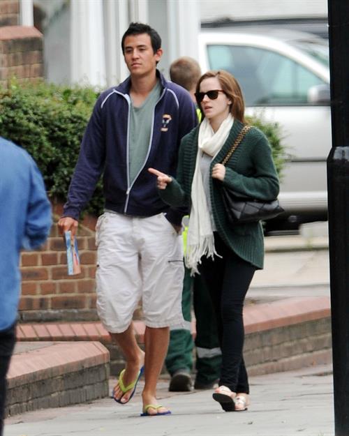 Emma Watson - In London with her boyfriend Will - August 25, 2012