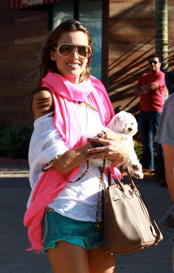 Alessandra Ambrosio at the Country Mart in Malibu on May 28, 2011