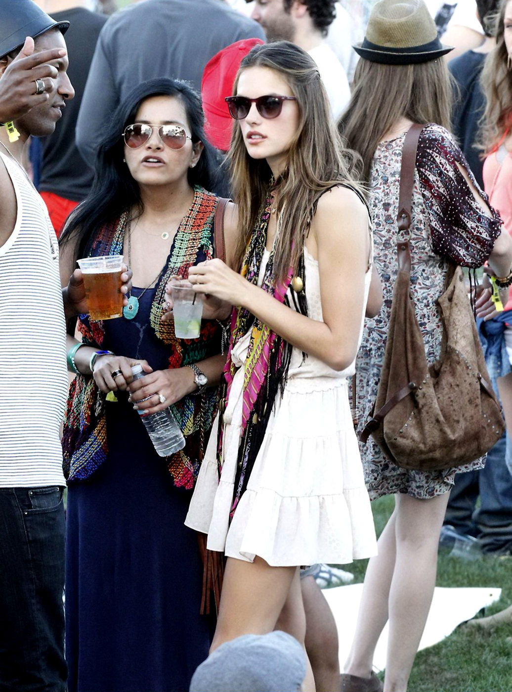 Alessandra Ambrosio Pictures Alessandra Ambrosio at Coachella Valley Music and Arts Festival day 1 on April 15, 2011