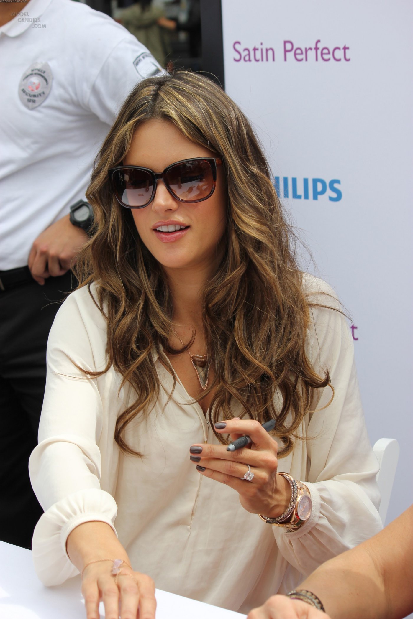 Alessandra Ambrosio Pictures Alessandra Ambrosio Philips Satin Perfect Fashion and Beauty Event March 23, 2012