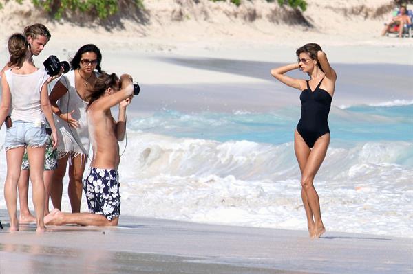 Alessandra Ambrosio poses for the new Victorias Secret Swimwear collection in St Barts 