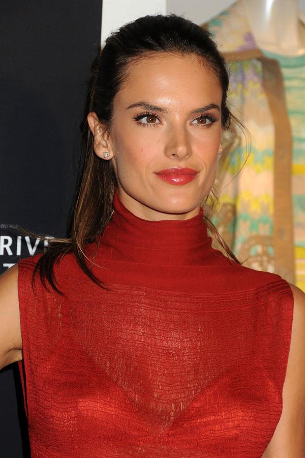 Alessandra Ambrosio at Rodeo Drive Walk of Style Award Honoring Iman and Missoni on October 23, 2011 