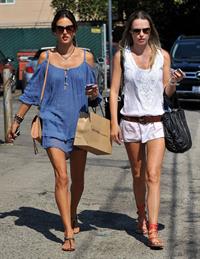 Alessandra Ambrosio shopping at James Perse Brentwood on September 6, 2011
