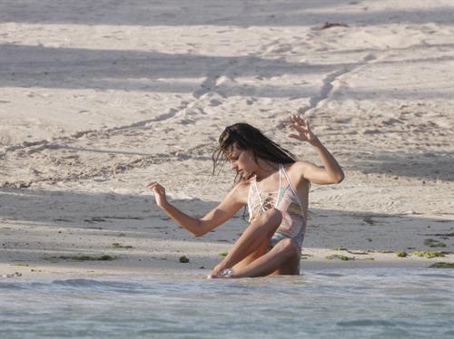 Alessandra Ambrosio photo shoot in St Barthelemy on March 7, 2010