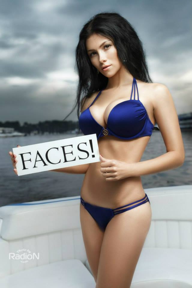 Larisa Krylova in a bikini