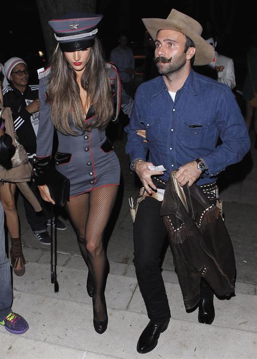 Alessandra Ambrosio Pictures Alessandra Ambrosio at a Halloween party in Beverly Hills 10/26/12