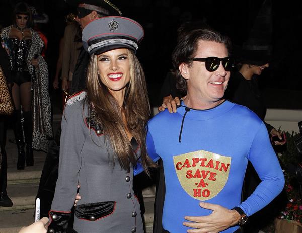 Alessandra Ambrosio at a Halloween party in Beverly Hills 10/26/12 