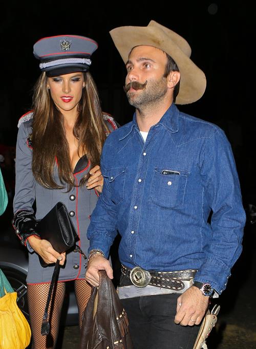 Alessandra Ambrosio at a Halloween party in Beverly Hills 10/26/12 