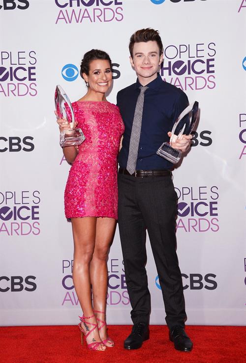 Lea Michele in pink at the 39th Annual People's Choice Awards in Los Angeles on Jan 9, 2013 