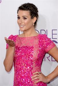 Lea Michele in pink at the 39th Annual People's Choice Awards in Los Angeles on Jan 9, 2013 