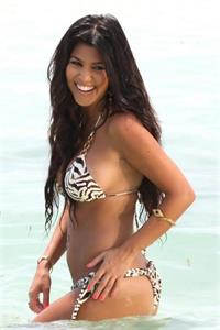 Kourtney Kardashian in a bikini