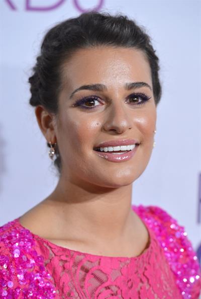 Lea Michele in pink at the 39th Annual People's Choice Awards in Los Angeles on Jan 9, 2013 