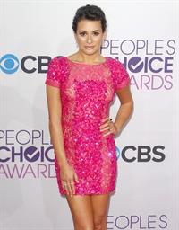 Lea Michele in pink at the 39th Annual People's Choice Awards in Los Angeles on Jan 9, 2013 