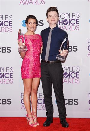 Lea Michele in pink at the 39th Annual People's Choice Awards in Los Angeles on Jan 9, 2013 