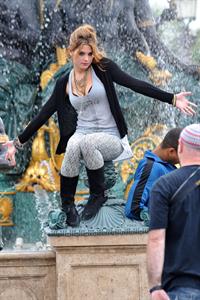 Ashley Greene and Miley Cyrus in Paris France on September 6, 2010 