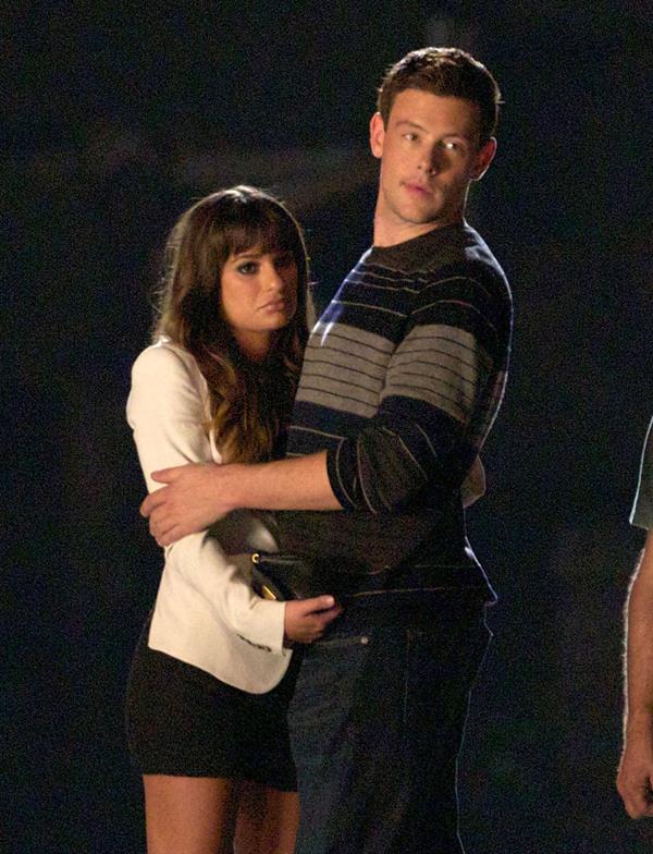 Lea Michele  Filming night scene in Downtown LA - September 20, 2012 