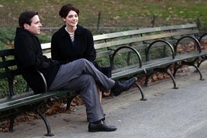 Ashley Greene filming Pan Am at Central Park in New York on December 12, 2011