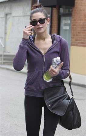 Ashley Greene leaving a gym in Studio City on April 24, 2012 