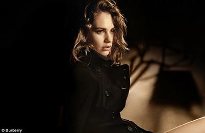 Lily James Topless for Burberry