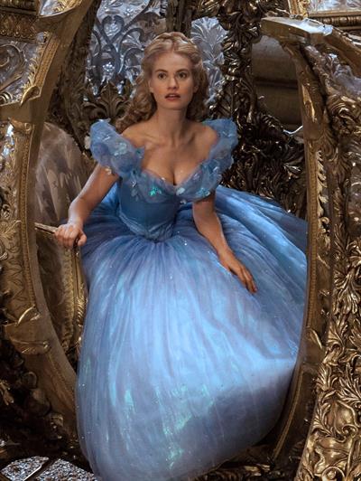 Lily James as Cinderella