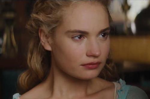 Lily James as Cinderella