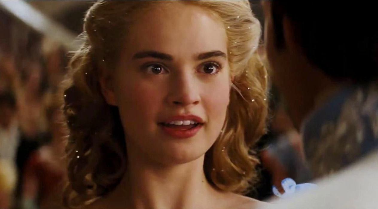 Lily James as Cinderella
