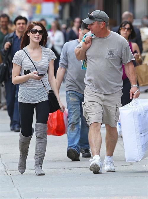 Ashley Greene shopping in New York City on March 18, 2011