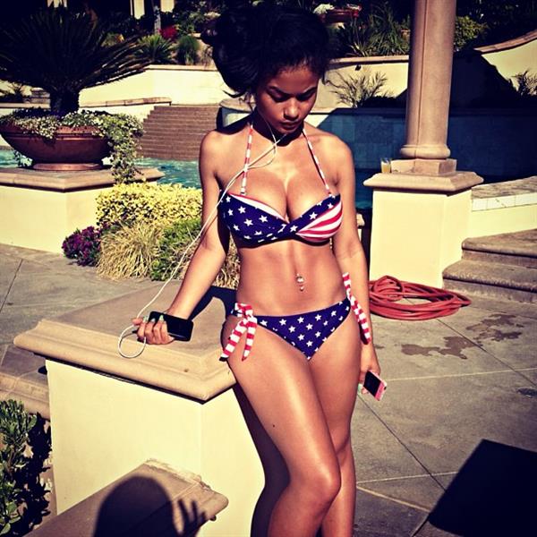 India Westbrooks in a bikini