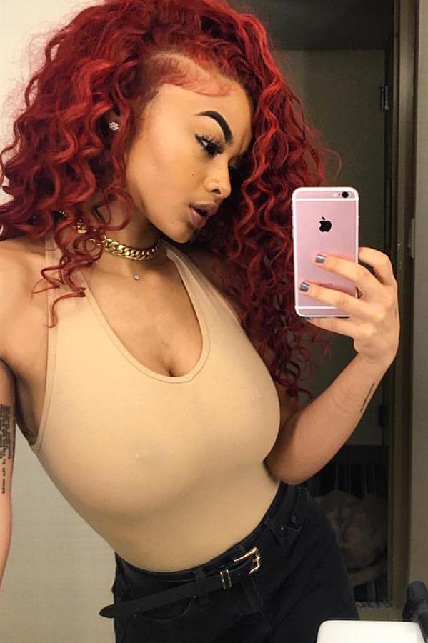 India Westbrooks taking a selfie