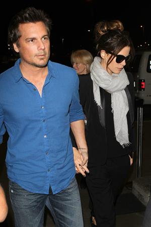 Kate Beckinsale Arrives at LA Airport to catch a flight to NYC May 4-2013