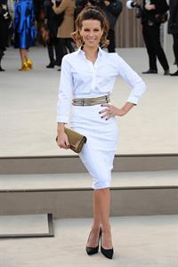 Kate Beckinsale Burberry Prorsum show at London Fashion Week 2/18/13 