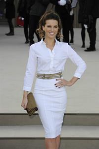 Kate Beckinsale Burberry Prorsum show at London Fashion Week 2/18/13 