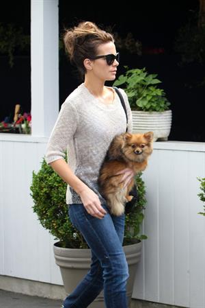 Kate Beckinsale out with her dog in Los Angeles 4/8/13 