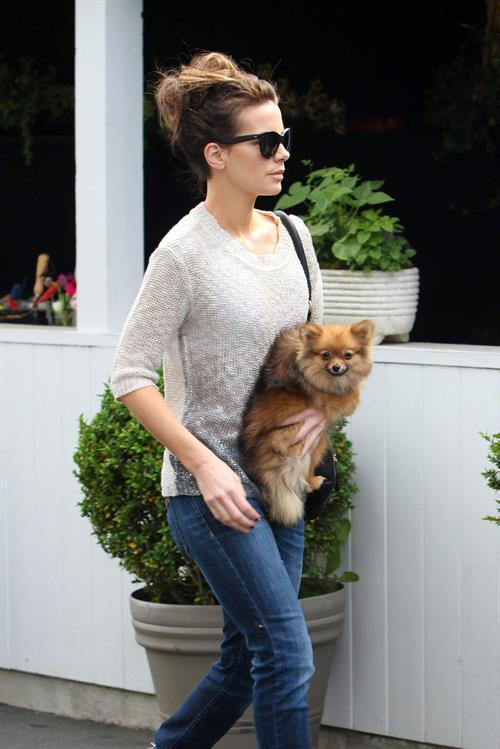 Kate Beckinsale out with her dog in Los Angeles 4/8/13 