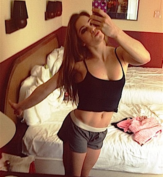 McKayla Maroney taking a selfie