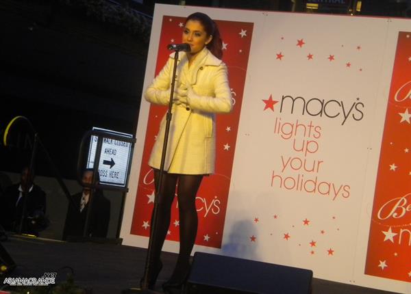 Ariana Grande Macys Lighting event in Boston November 26, 2010