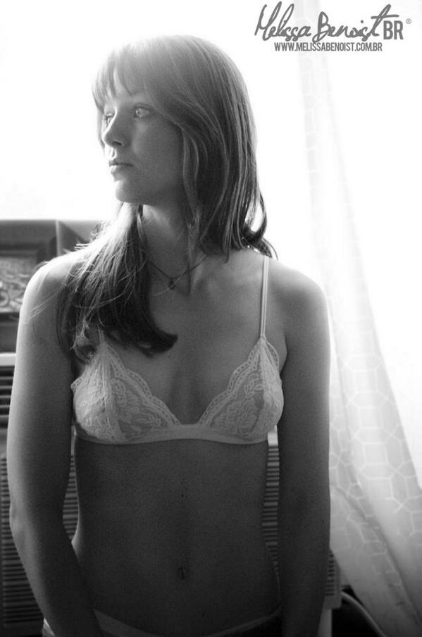 Melissa Benoist in lingerie