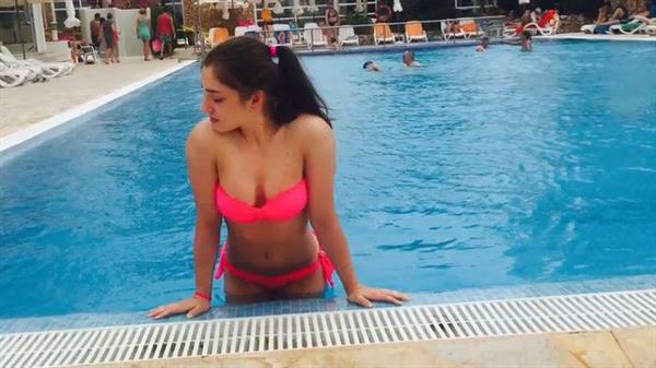 Aliya Mustafina in a bikini