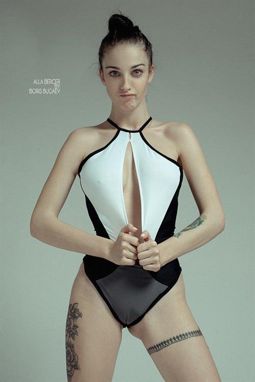 Alla Berger in a bikini