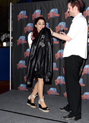Ariana Grande promoting Nickelodeons Victorious at Planet Hollywood on April 30, 2010 in New York City
