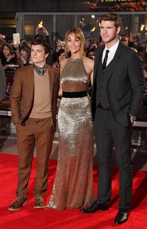 Jennifer Lawrence at the Hunger Games UK premiere on March 14, 2012 