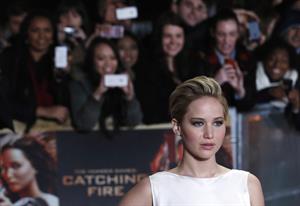 Jennifer Lawrence World Premiere of  The Hunger Games: Catching Fire  in London (November 11, 2013) 
